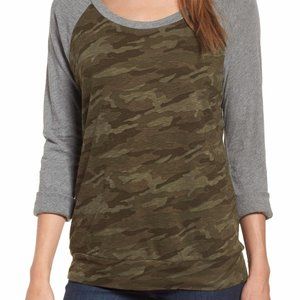Caslon Camo Baseball Tee. Size Medium